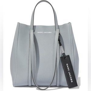 Marc Jacobs The Tag 27 Grey Pebbled Leather Tote Bag